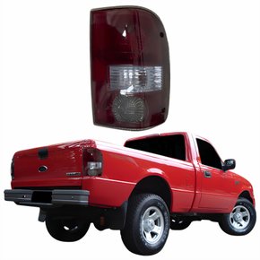 Lanterna Ford Ranger 2005 Até 2009 Fumê Claro Lado Direito Passageiro